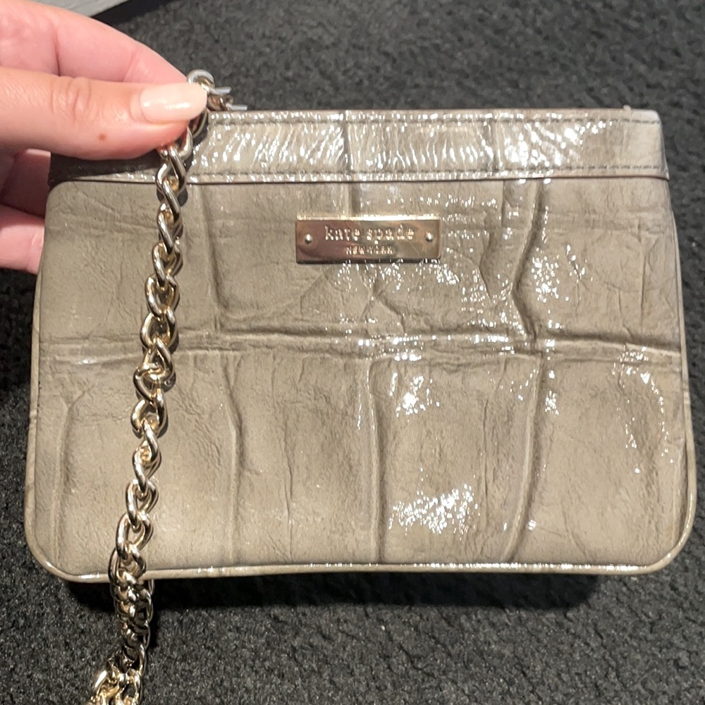 Kate Spade Mini Crossbody (gray/olive)